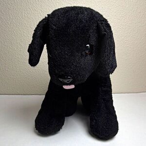 Melissa & Doug Black Plush Puppy Dog Stuffed Animal 7” tall